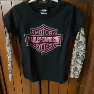 Harley Davidson 4t toddler girl top